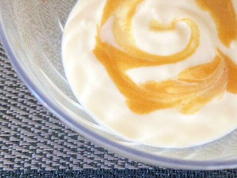 みかんの皮ソースの健康ヨーグルト